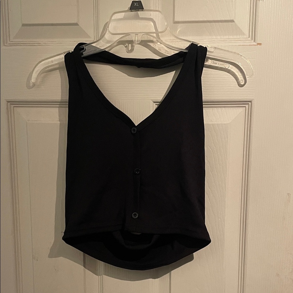 Black Halter Top